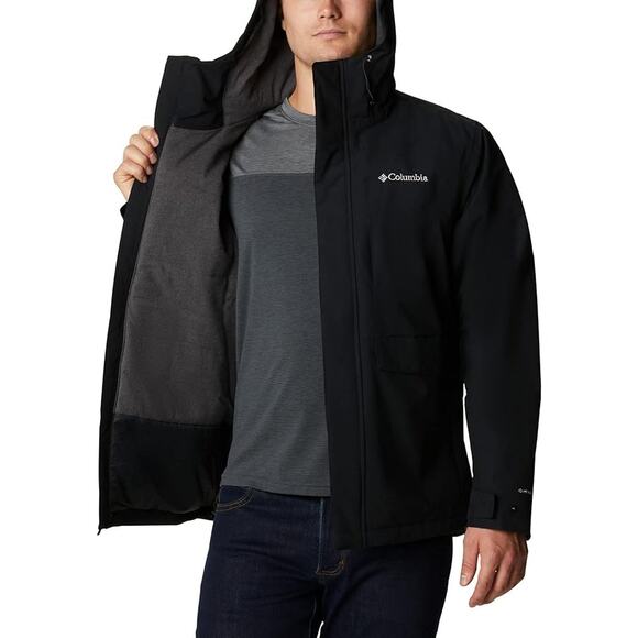 NWT Columbia Men's Firwood Jacket Black-Size XLT - Picture 2 of 6